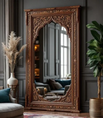 antique-wooden-mirror