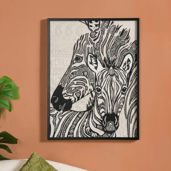 black-and-white-zebra-wall-art