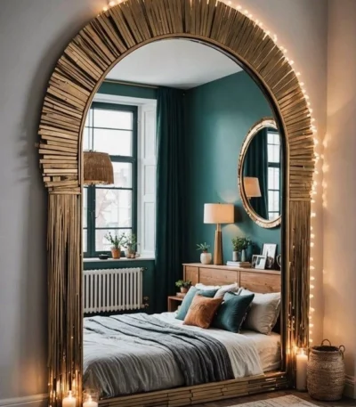 boho-style-bedroom-mirror-ideas