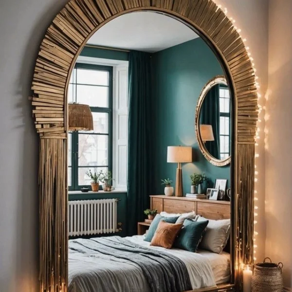 boho-style-bedroom-mirror-ideas
