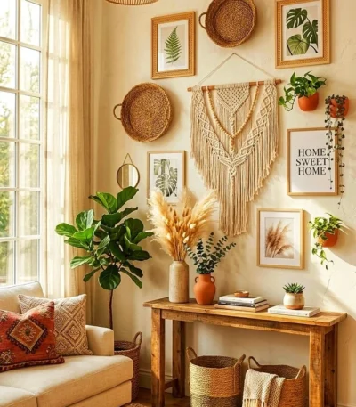 boho-wall-decor-your-living-room