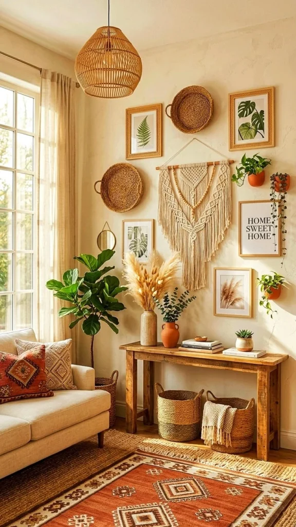 boho-wall-decor-your-living-room