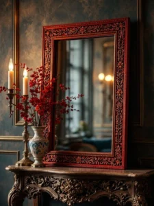 elegant-carved-wooden-mirror-rustic-luxury-interiors