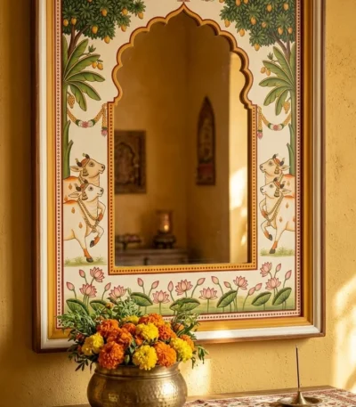 gau-mata-pichwai-mirror