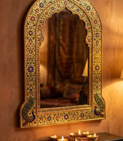 golden-jaipur-meenakari-mirror