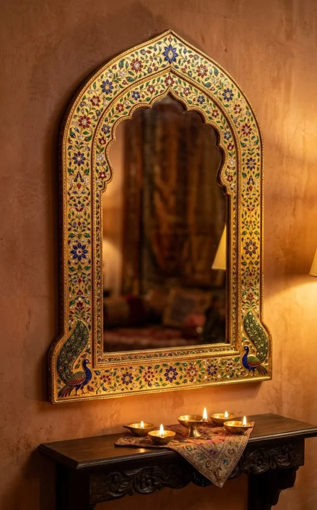 golden-jaipur-meenakari-mirror