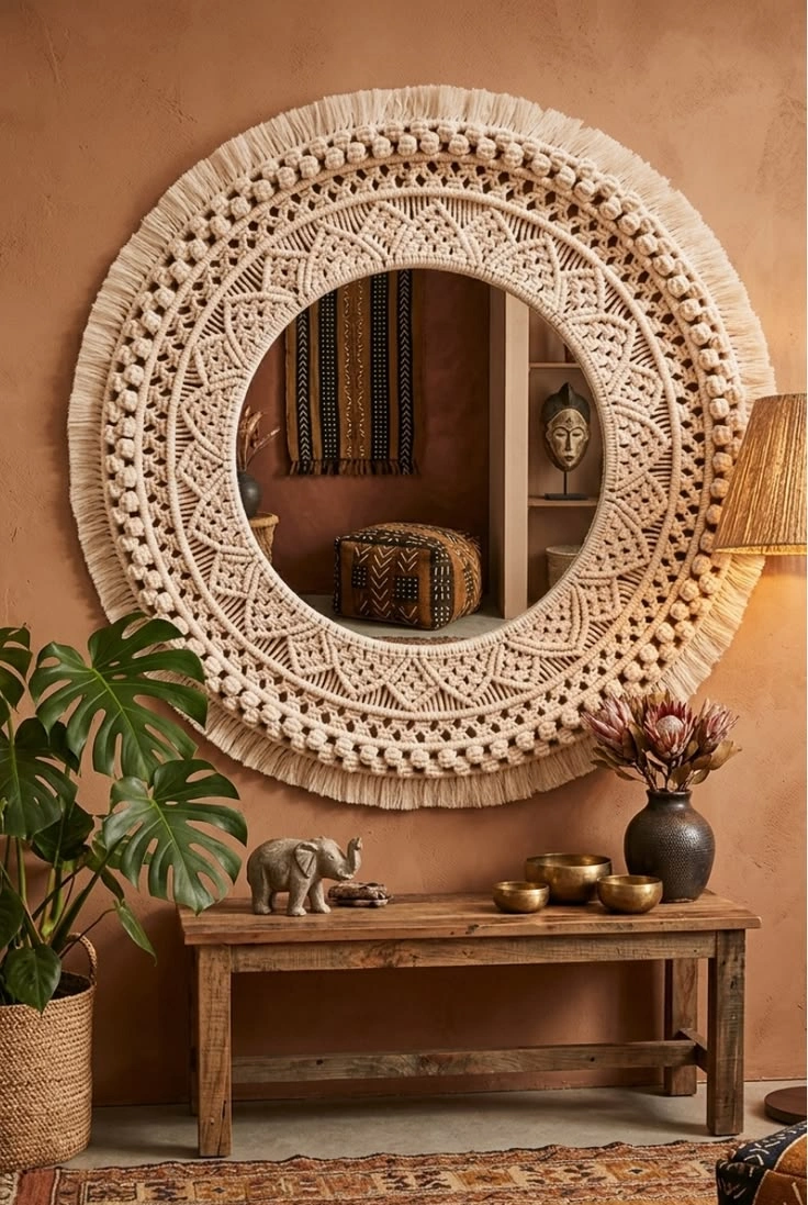 handmade-macrame-wall-mirror handmade-macrame-wall-mirror
