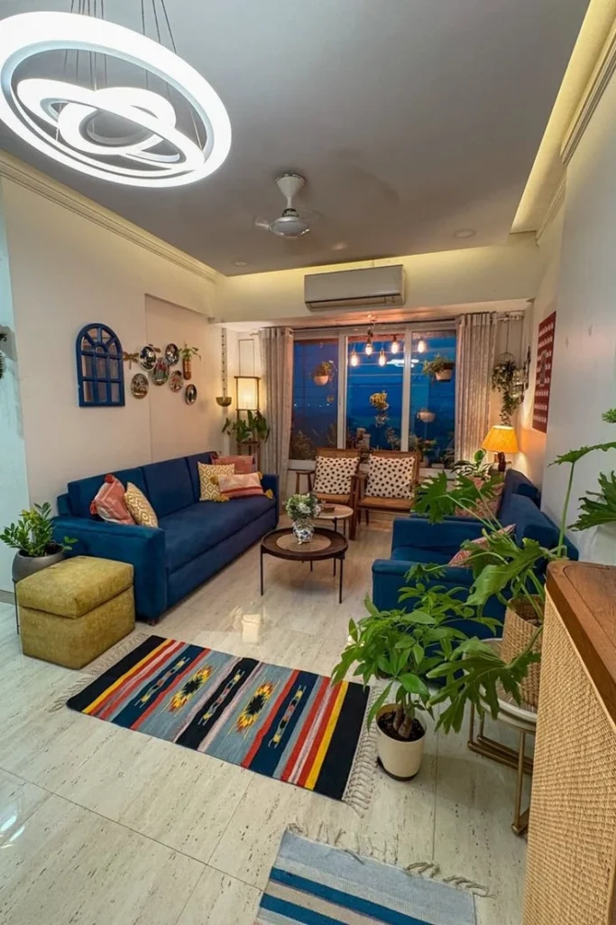 modern-living-room-with-lighting-and-indoor-plants