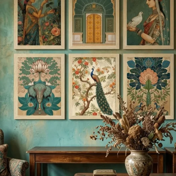 modern-teal-indian-walls-art