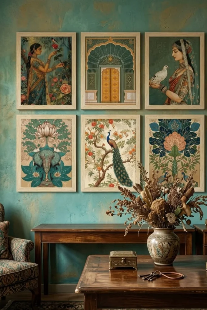 modern-teal-indian-walls-art
