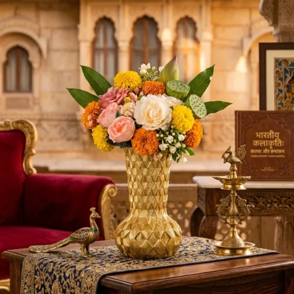 sculptural-gold-flower-vase