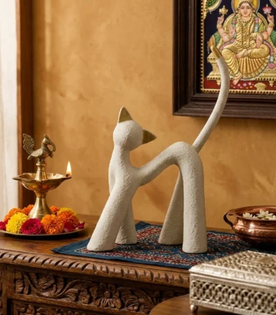 stylish-white-cat-sculpture