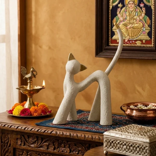 stylish-white-cat-sculpture