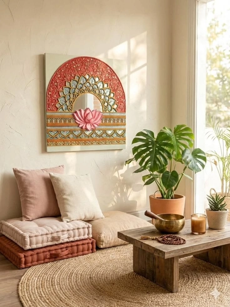 traditional-indian-wall-decor-idea-for-living-room