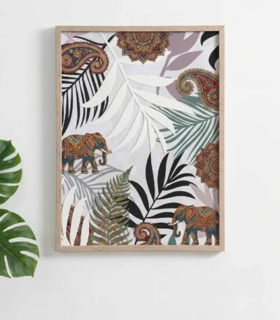 tropical-embossed-wall-art-frame