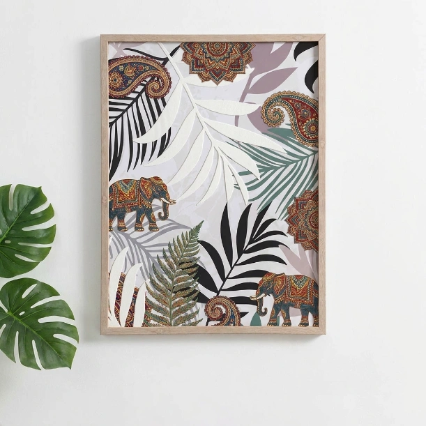 tropical-embossed-wall-art-frame