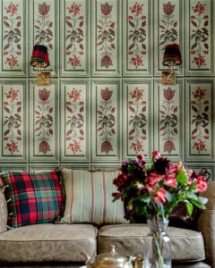 tyrolean-panel-alpen-green-wallpaper