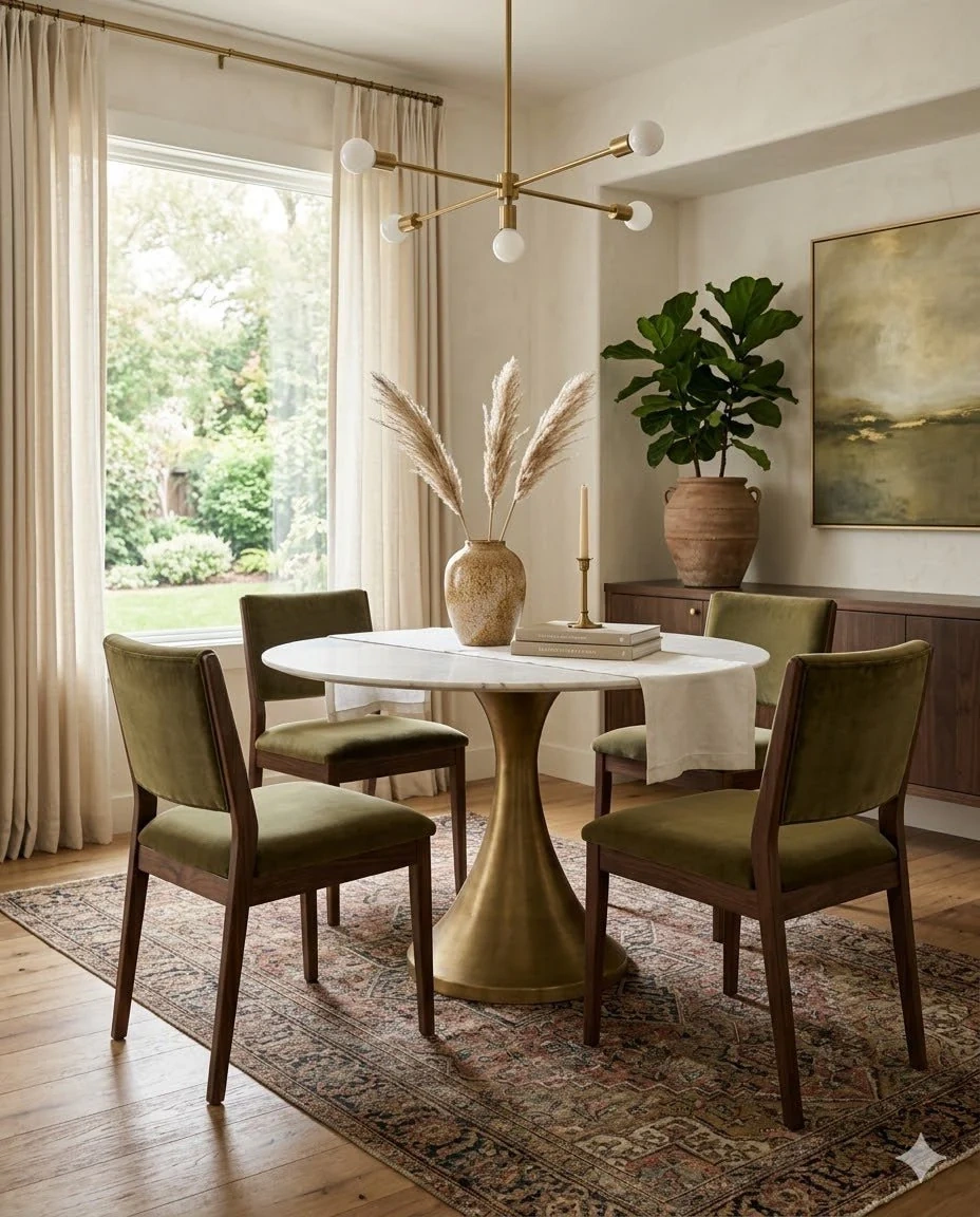 white-funnel-dining-table