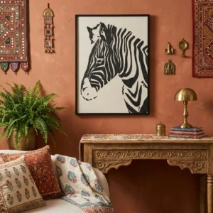 zebra-relief-wall-art-for-living-room