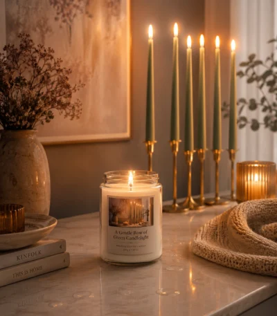 a-gentle-row-of-green-candlelight