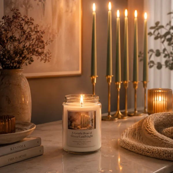 a-gentle-row-of-green-candlelight