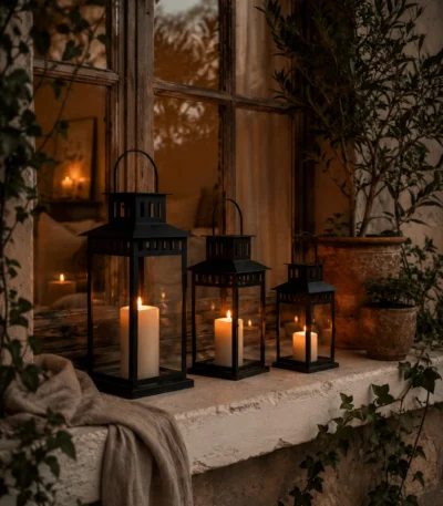 black-patio-lanterns-for-warm-outdoor-glow