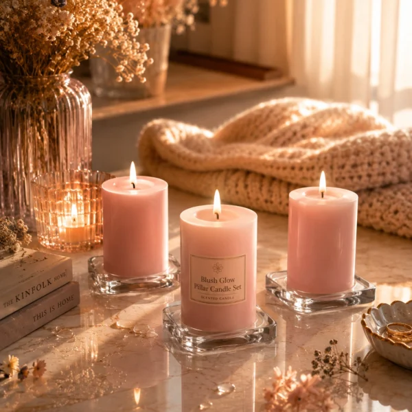 blush-glow-pillar-candle-set