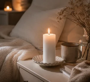 calm-white-candles-for-dinner-table-glow