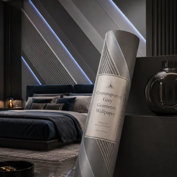 contemporary-grey-geometric-wallpaper