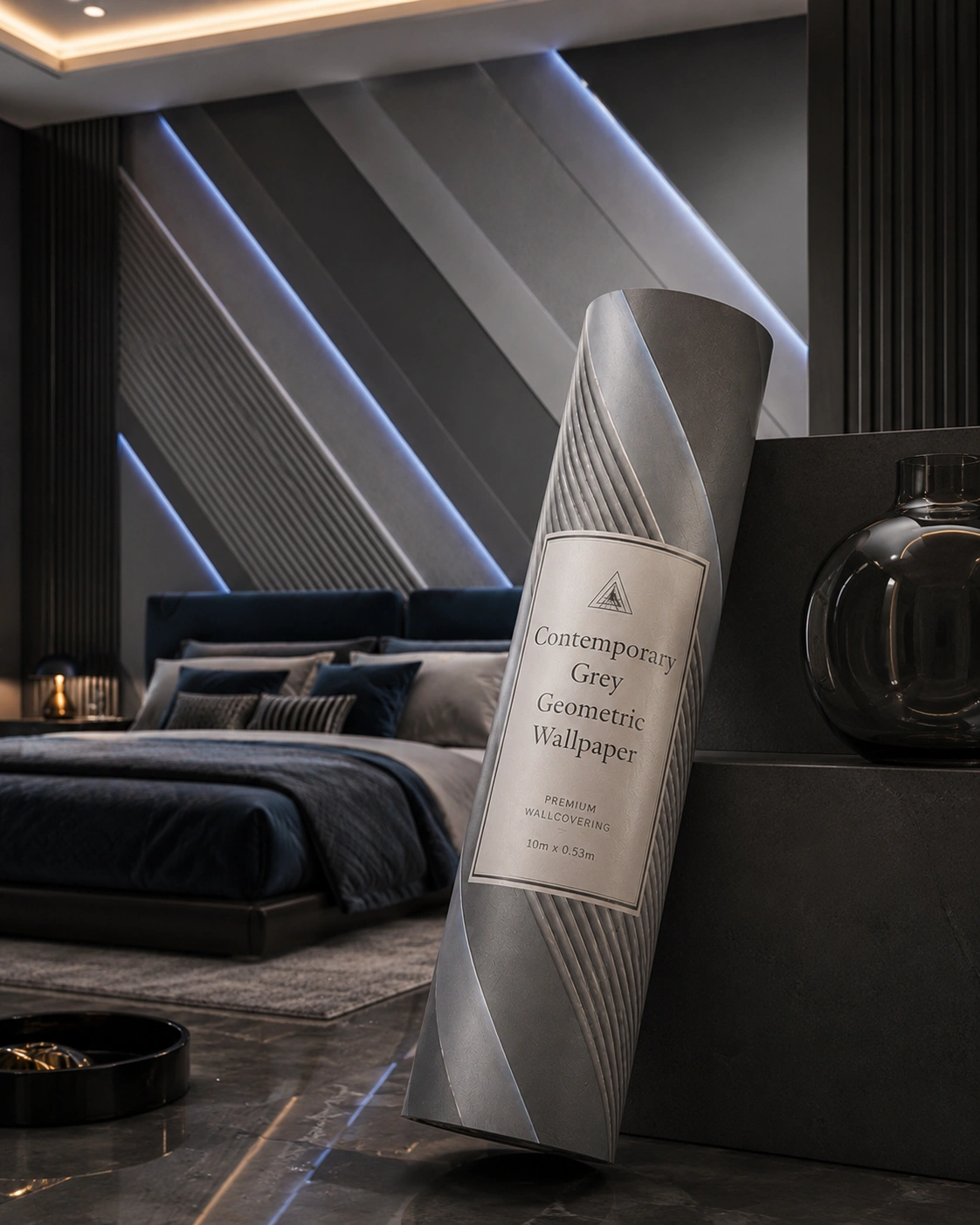 contemporary-grey-geometric-wallpaper contemporary-grey-geometric-wallpaper