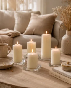elegant-ivory-pillar-candle-sets-for-cozy-home-decor