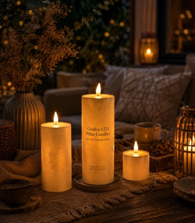 golden-led-pillar-candles-for-cozy-evening-decor