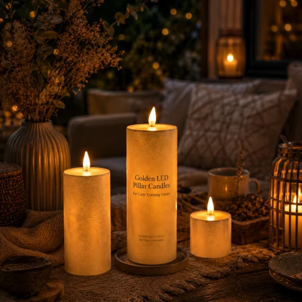 golden-led-pillar-candles-for-cozy-evening-decor