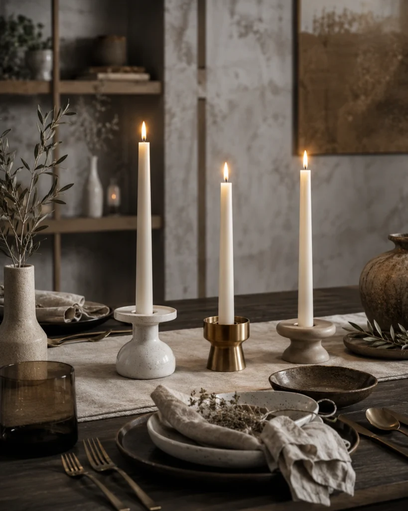 minimalist-ceramic-candle-holder-table-styling