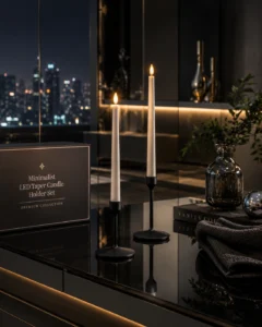 minimalist-led-taper-candle-holder-sets