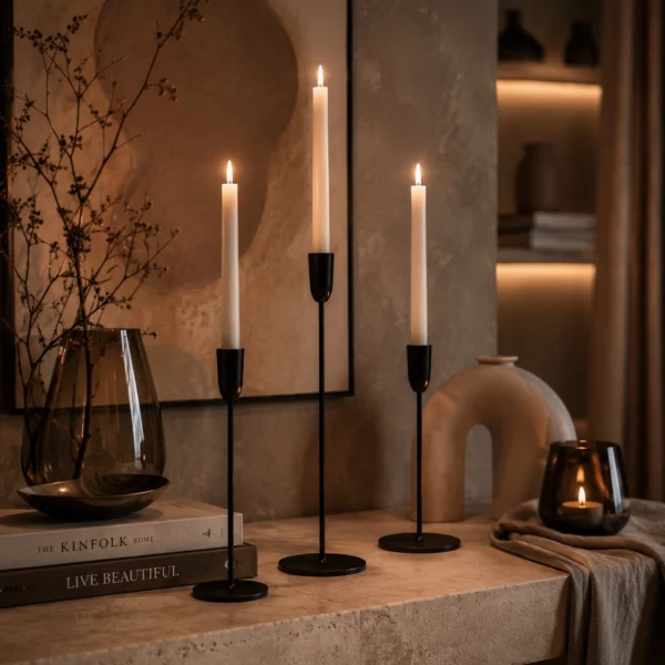 modern-black-taper-candle-holders-for-elegant-home-decor