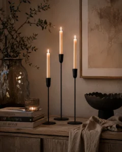 modern-black-taper-candles-holders-for-elegant-home-decor