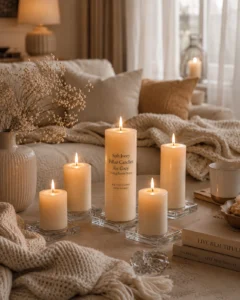 soft-ivory-pillar-candle-for-cozy-living-room-decor