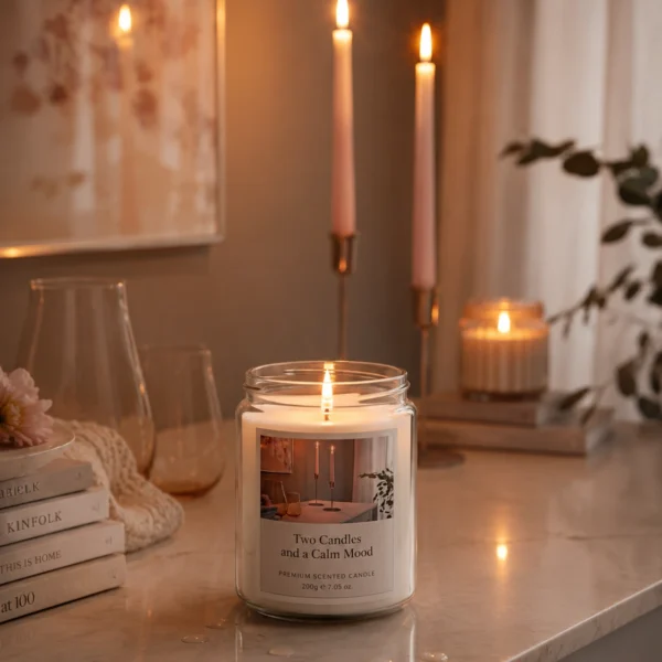 two-candles-and-a-calm-mood