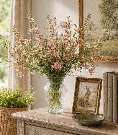 blush-wildflower-ribbed-glass-vase