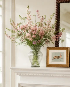 blush-wildflowers-ribbed-glass-vase