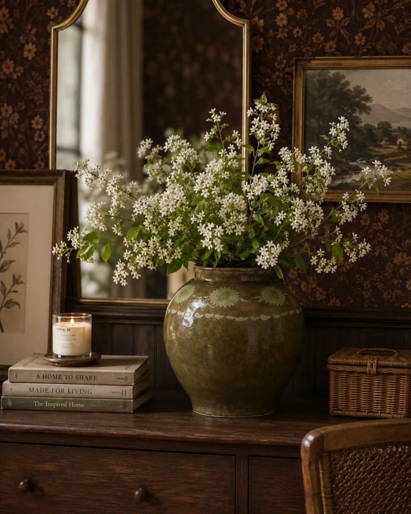olive-green-glossy-ceramic-flower-vase
