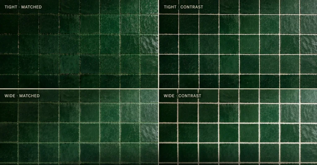 Grout width and the argument about it