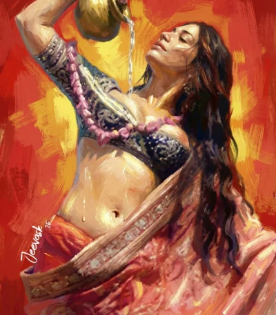 actress-tamannaah-bhatia-painting
