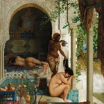 after-the-bath-by-marc-alfred-chataud-1833-1908