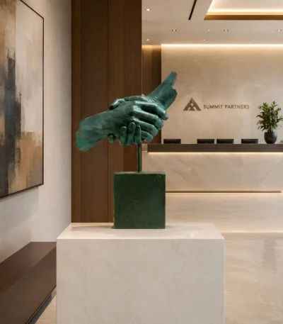 Art of Trust and Friendship Connection Sculpture