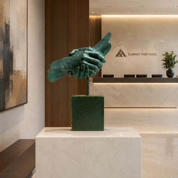 Art of Trust and Friendship Connection Sculpture