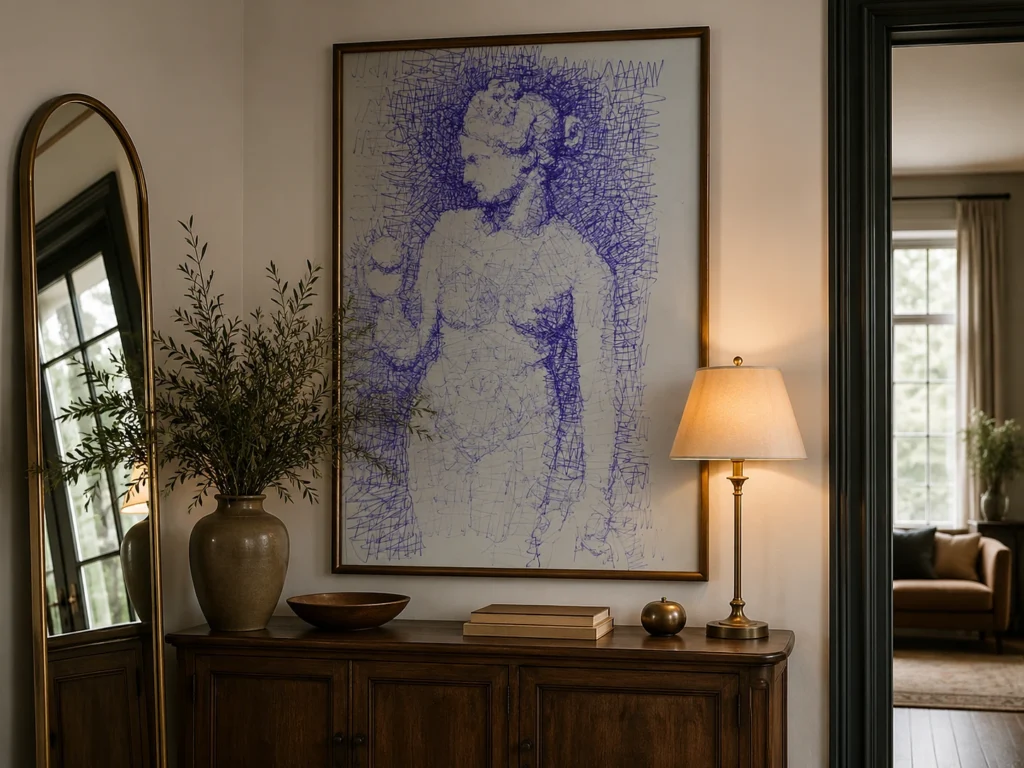 blue-scribble-figure-drawing