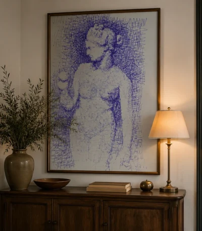 blue-scribble-figure-drawing
