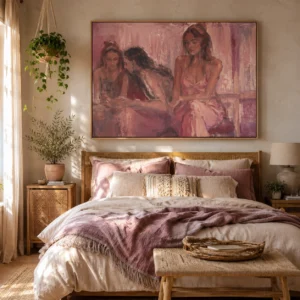 expressive-women-in-pink-abstract-arts